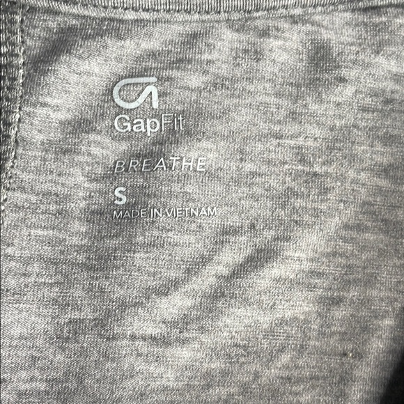 GAPFIT Gray Open Tie Back Women's Short Sleeve Top - Picture 8 of 11